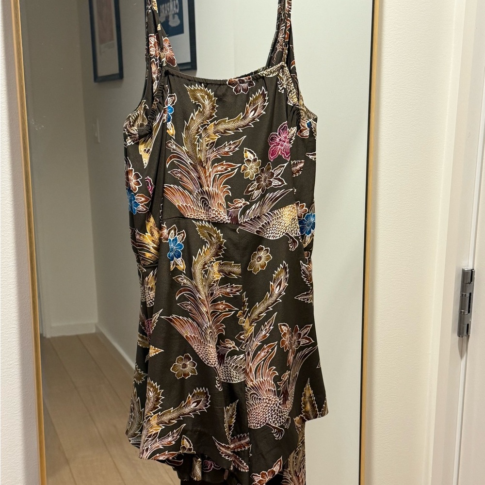 Sandro Silk Printed Wrap Romper - Picture 5 of 5